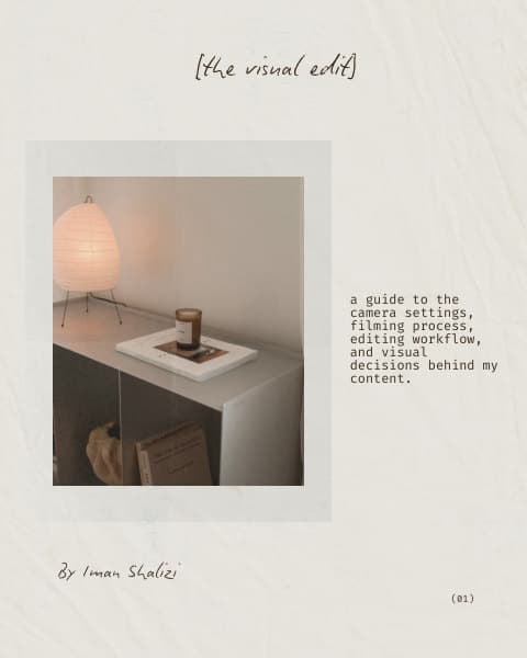 The Visual Edit, cover page